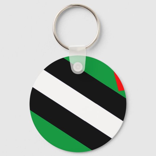 Leren Boi Pride Vlag Sleutelhanger (Voorkant)