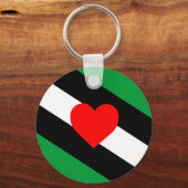 Leren Boi Pride Vlag Sleutelhanger (Voorkant)