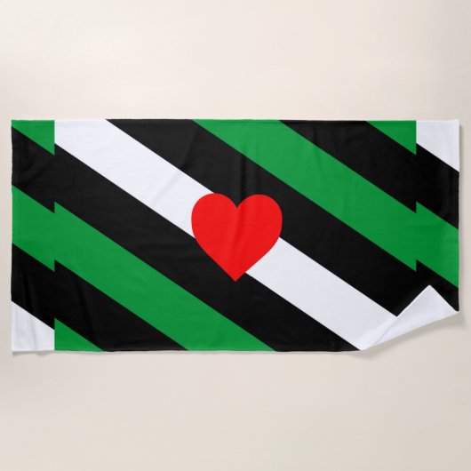 Leren Boi Pride Vlag Strandlaken (Voorkant)
