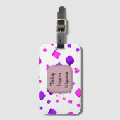 Leren brengt me gelukkig Bagagelabel (Voorkant (verticaal))