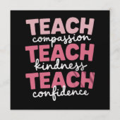 Leren Cute Leraar Leven Educatie Inspirerend Kaart (Voorkant)