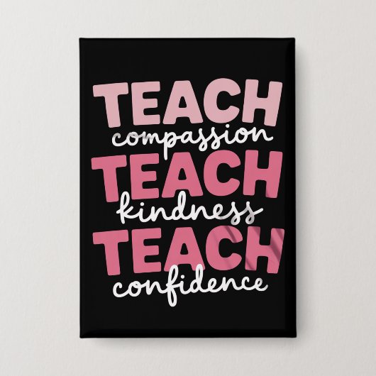 Leren Cute Leraar Leven Onderwijs Inspirerend Button (Voorkant)