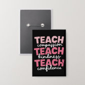 Leren Cute Leraar Leven Onderwijs Inspirerend Button (Voorkant / Achterkant)