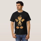 Leren Daddy-Son Motorfiets Funny T-shirt (Voorkant volledig)