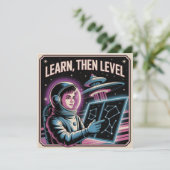 Leren, Dan Niveau Kaart (Staand voorkant)