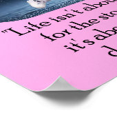 Leren dansen in de regen Chibil kunstposter Poster (Hoek)