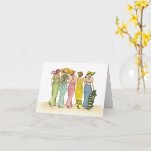 Leren dansen in de regen kaart (Gele Bloem)