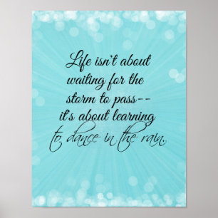 Leren dansen in de regen poster