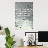 Leren dansen in de regen! Raindrops-foto Poster (Thuiskantoor)