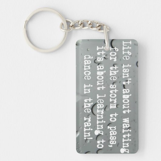 Leren dansen in de regen! Raindrops-foto Sleutelhanger (Voorkant)