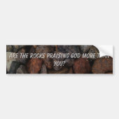 Leren de Rocks God meer dan jij? Bumpersticker (Voorkant)