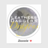 Leren Dolken en Draken Vierde Vleugel Sticker (Vel)