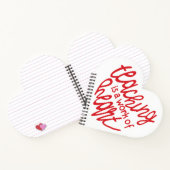 Leren, een hart-werk notitieboek (Binnen)