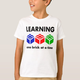 Leren...één steen tegelijk t-shirt