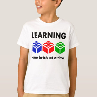 Leren...één steen tegelijk t-shirt