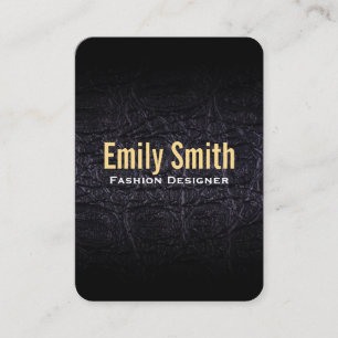 Leren faux (krokodil) visitekaartje