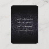 Leren faux (krokodil) visitekaartje (Achterkant)