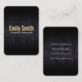 Leren faux (krokodil) visitekaartje (Voorkant / Achterkant)