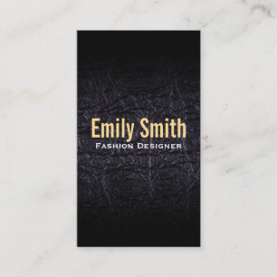 Leren faux (krokodil) visitekaartje