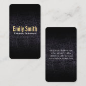 Leren faux (krokodil) visitekaartje (Voorkant / Achterkant)