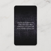 Leren faux (krokodil) visitekaartje (Achterkant)
