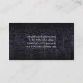 Leren faux (krokodil) visitekaartje (Achterkant)