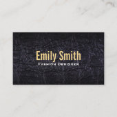 Leren faux (krokodil) visitekaartje (Voorkant)