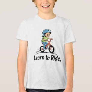 Leren fietsen Tri-Blend shirt