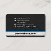 Leren Foto Lijst Actor Visitekaartjes (Achterkant)