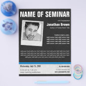 Leren fotoconferentie seminar flyers (Enkel)