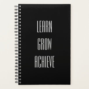 Leren, groeien, bereiken eenvoudig recept voor suc planner