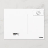 Leren Hart Retro Patroon Briefkaart (Achterkant)