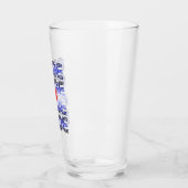 Leren Hart Retro Patroon Glas (Links)