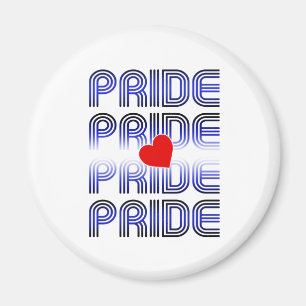 Leren Hart Retro Patroon Magneet