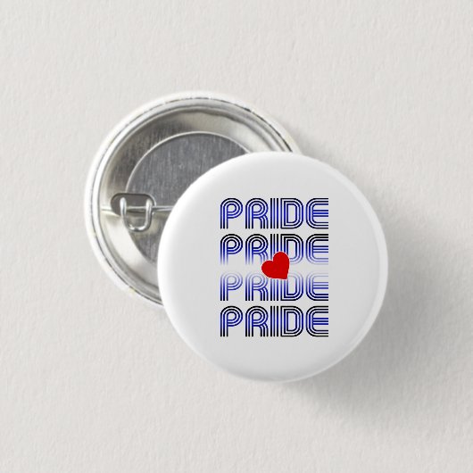 Leren Hart Retro Patroon Ronde Button 3,2 Cm (Voorkant /achterkant)