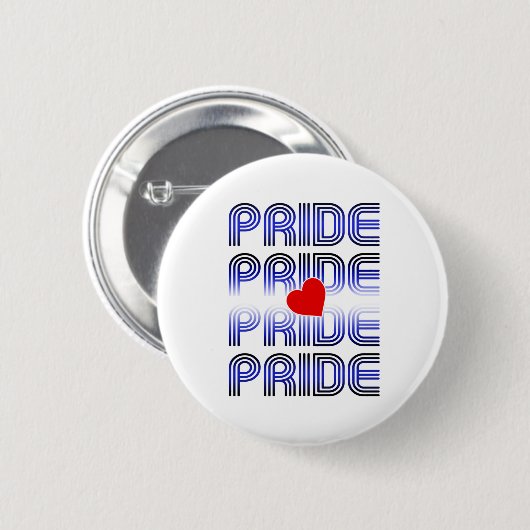 Leren Hart Retro Patroon Ronde Button 5,7 Cm (Voorkant /achterkant)
