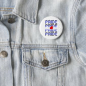 Leren Hart Retro Patroon Ronde Button 5,7 Cm (In situ)