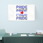 Leren Hart Retro Patroon Spandoek (Beurs)