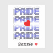 Leren Hart Retro Patroon Sticker (Vel)