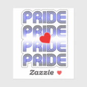 Leren Hart Retro Patroon Sticker (Vel)