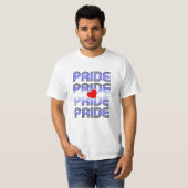 Leren Hart Retro Patroon T-shirt (Voorkant volledig)