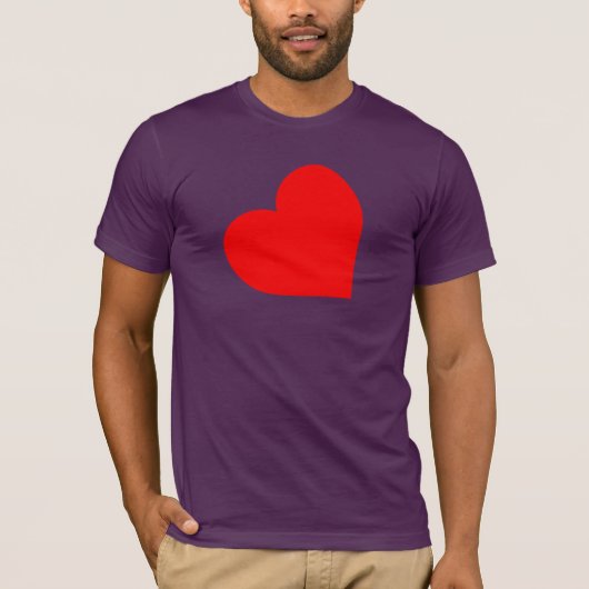 LEREN HART SYMBOOL T-SHIRT (Voorkant)