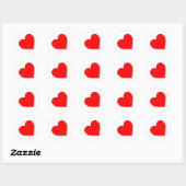 LEREN HARTSYMBOLEN RONDE STICKER (Vel)