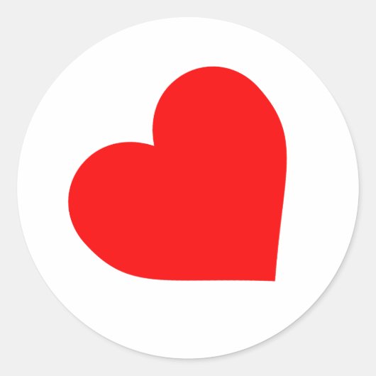 LEREN HARTSYMBOLEN RONDE STICKER (Voorkant)