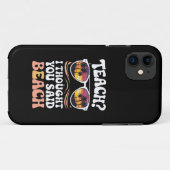 Leren Ik Dacht Dat Je Strand Leraar Groovy Zei Case-Mate iPhone Case (Achterkant (horizontaal))