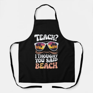 Leren Ik Dacht Dat Je Strand Leraar Groovy Zei Schort