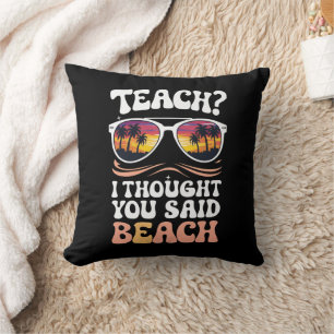 Leren Ik Dacht Dat Je Strandleraar Groovy Zei Kussen
