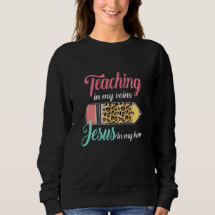 Leren in mijn zegen Jezus in mijn hart Christelijk Trui