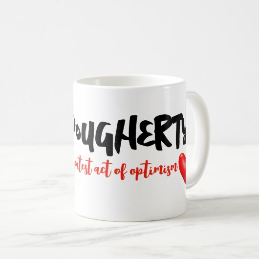 Leren is de grootste daad van optimisme koffiemok (Voorkant rechts)