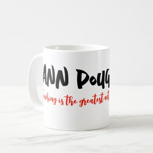 Leren is de grootste daad van optimisme koffiemok (Voorkant links)